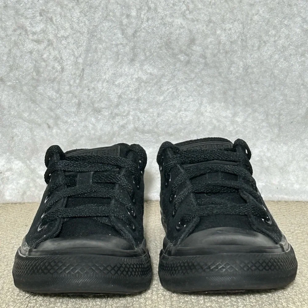 Converse CT All Stars Kids Black Low Canvas Casual Athletic Sneaker Shoes SZ 12